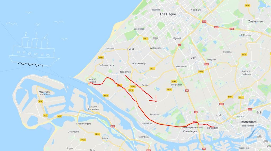 731 Bus Route From Hook Of Holland To Schiedam