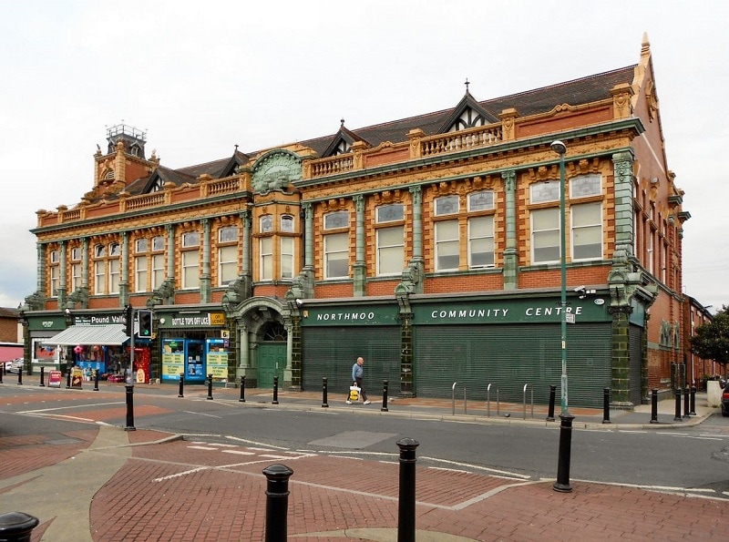 Northmoor Road, Longsight. Former Beswick Co-op Assembly Hall Building