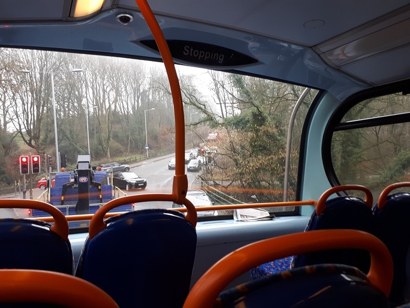 358 Bus Near Otterspool, On the Way To Marple