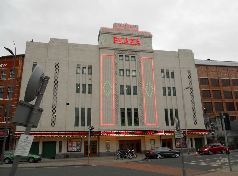 Stockport Plaza on a cloudy day