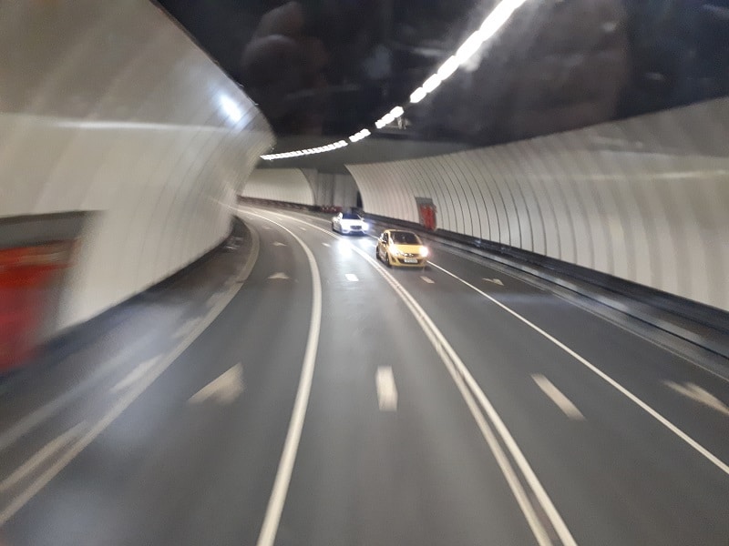 Blurry pic of the Queensway Tunnel between Liverpool and Birkenhead. 23/3/19.