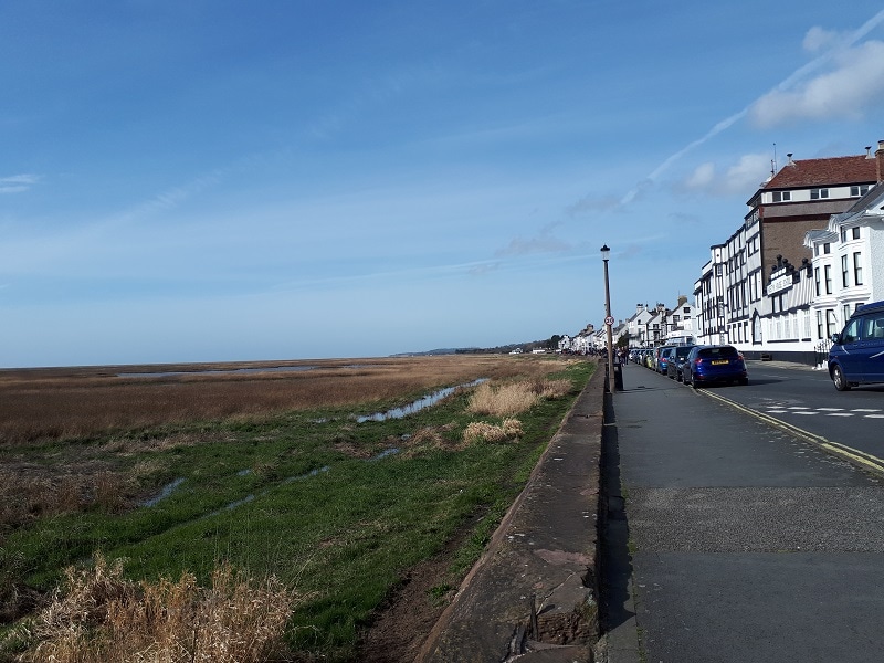 Parkgate & Parkgate Marshes, looking north. 23/3/19.