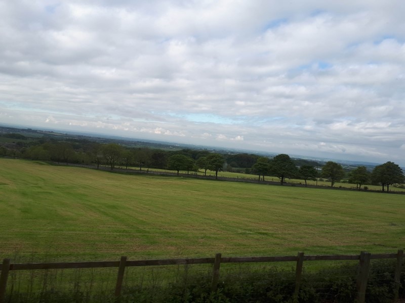 The Bolton countryside above Lostock (ish). From the top deck of the 125 bus on 19/5/19.