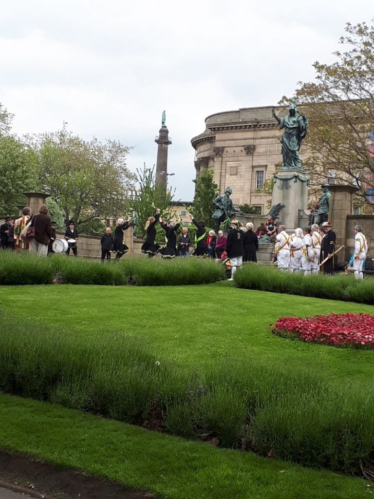 Morris Dancers in Liverpool. St John's Gardens. 19/5/19.