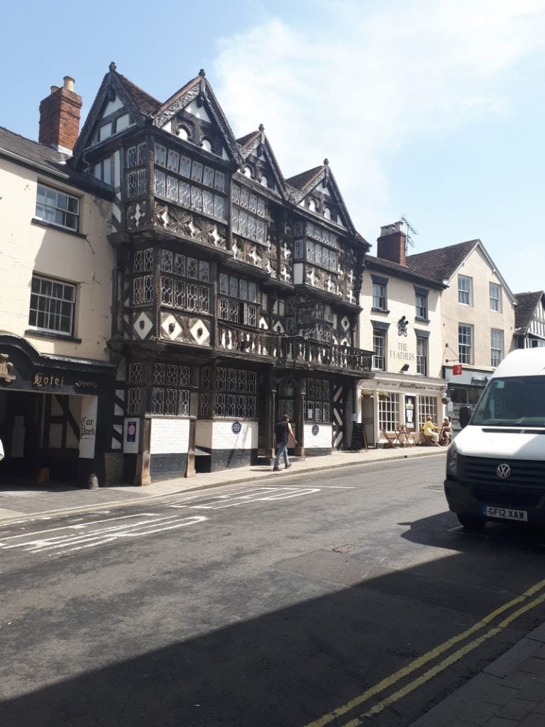 The Feathers, Ludlow. Definitely haunted, I reckon. 28/6/19.