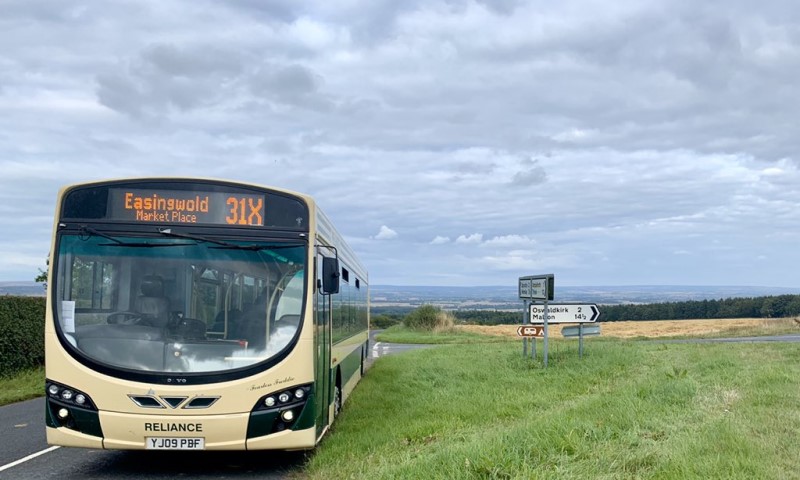 31X Bus heading to Easingwold. Pic by kind permission of @joshbicky98 on Twitter.