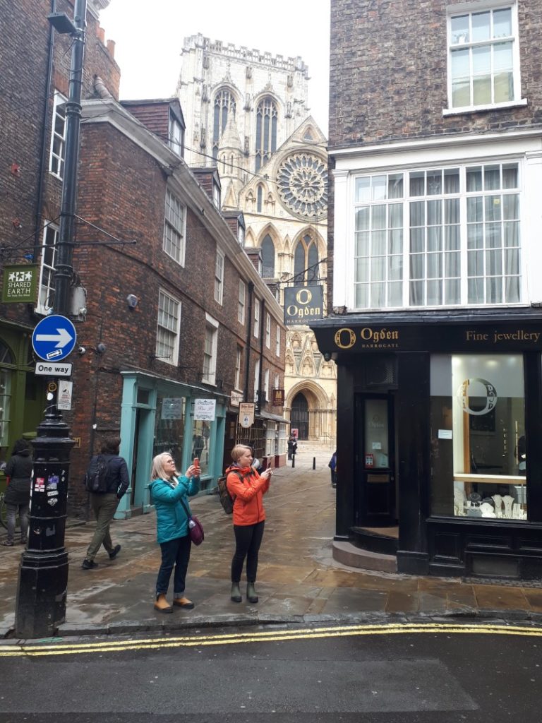 Glimpse of York Minster from Stonegate.