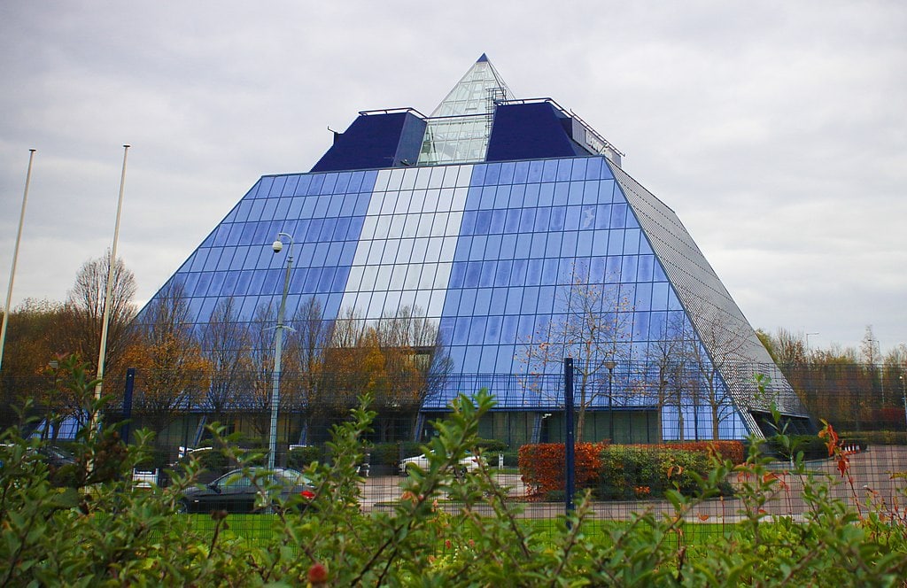 Stockport Pyramid. Image sourced from good ol' Wikipedia.